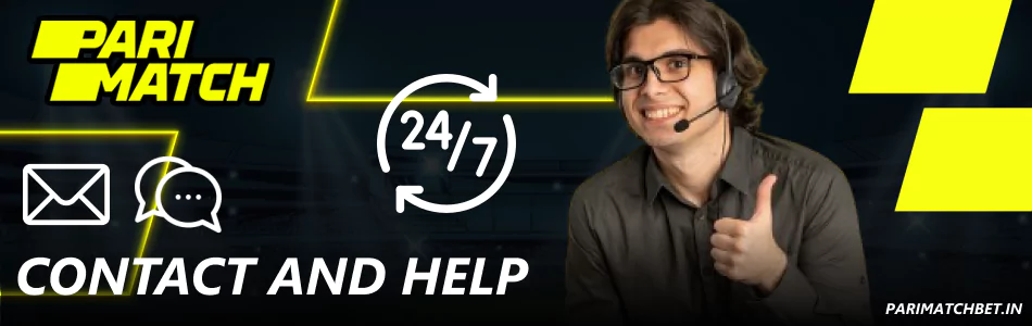 Customer support services for players from India at Parimatch