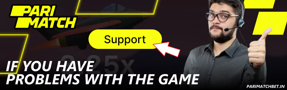 Support services for Aviatrix players on Parimatch