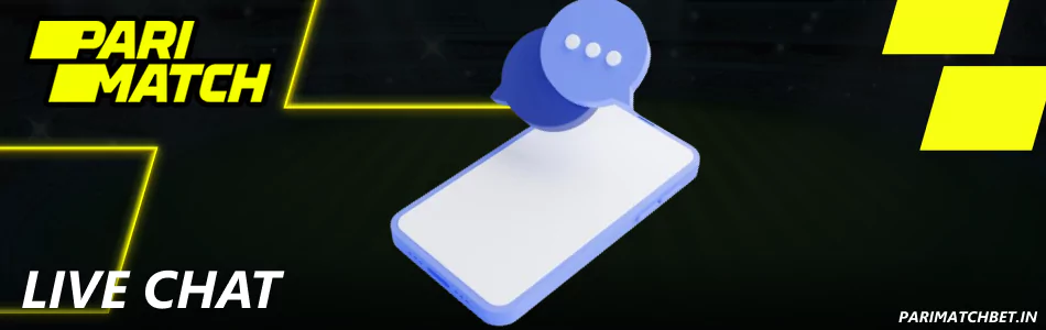 Contact Parimatch India via live chat