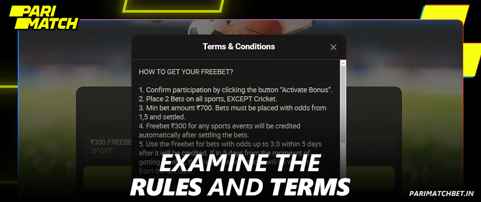 Explore Parimatch bonus terms and conditions