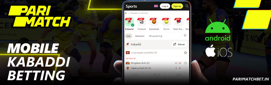 Mobile Kabaddi Betting at Parimatch