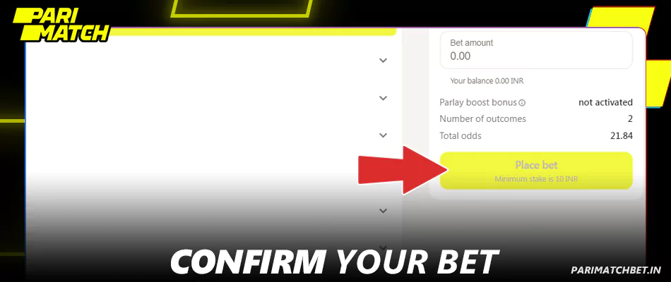 Confirm your bet on Parimatch movies
