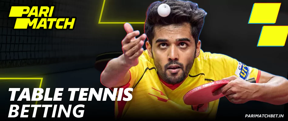 Table Tennis betting at Parimatch India