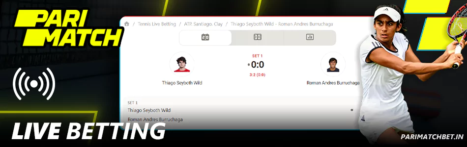 Live Tennis Betting at Parimatch