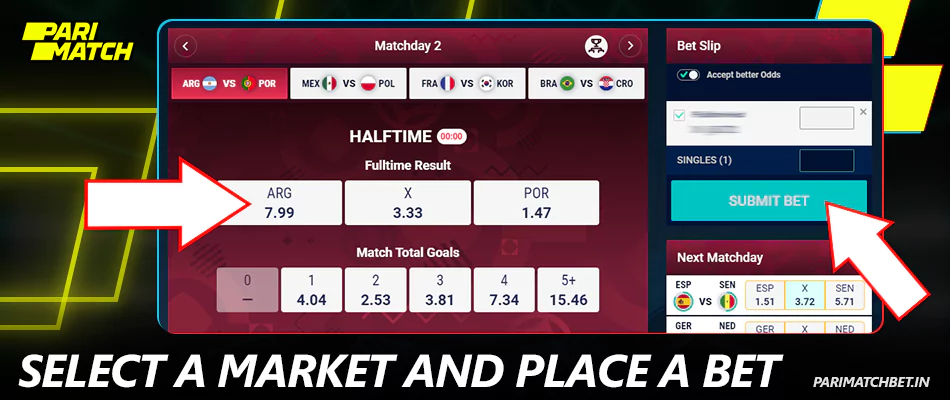 Place a bet on virtual sports at Parimatch India