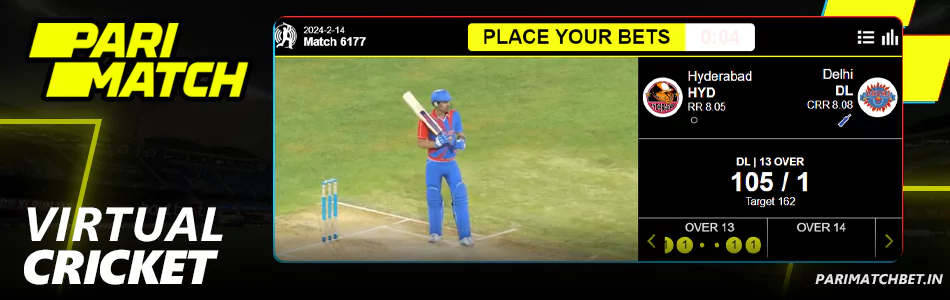 Bet on Virtual Cricket at Parimatch India