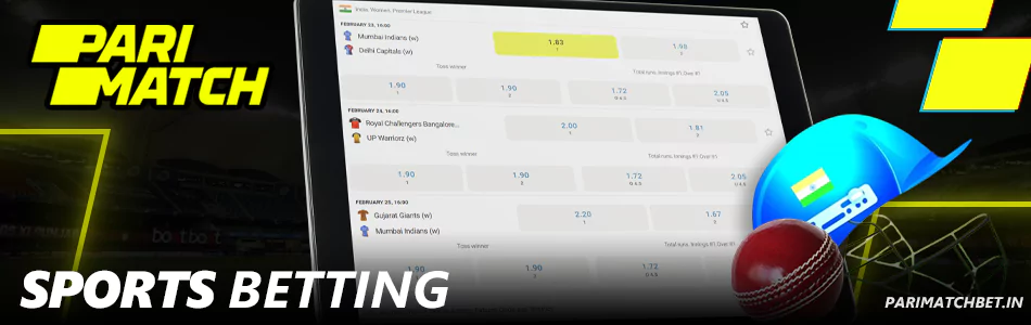 Sports Betting at Parimatch India
