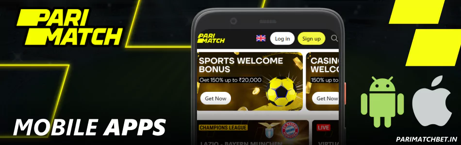 Parimatch mobile apps for Android and iOS