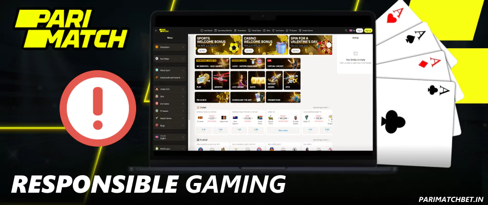 Responsible gaming policy at Parimatch India