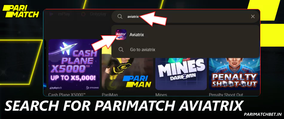 Search for Parimatch Aviatrix